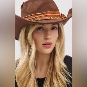 Western hat versatile shapeable cowboy/cowgirl fedora vintage style NWT